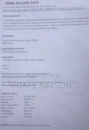 Job Application