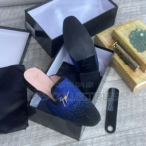Best Quality Louboutin Blue Half Shoes
