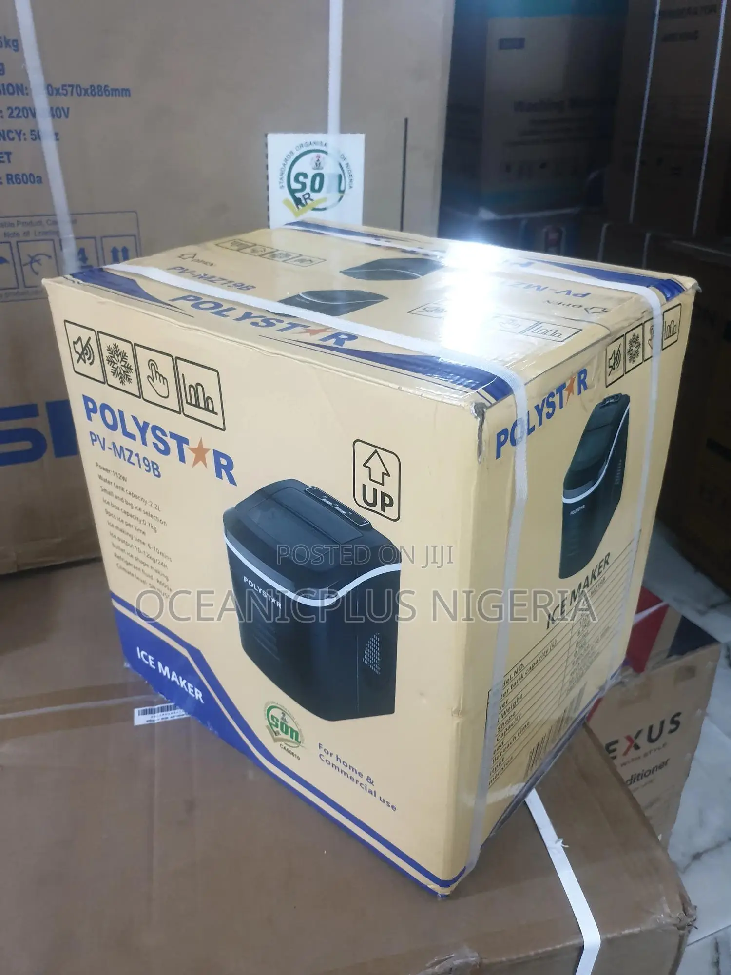 Two Selectable Ice Sizes - Polystar Ice Maker Machine 2.2l