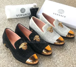 Photo - Newly Versace Stock Solid Shoes.