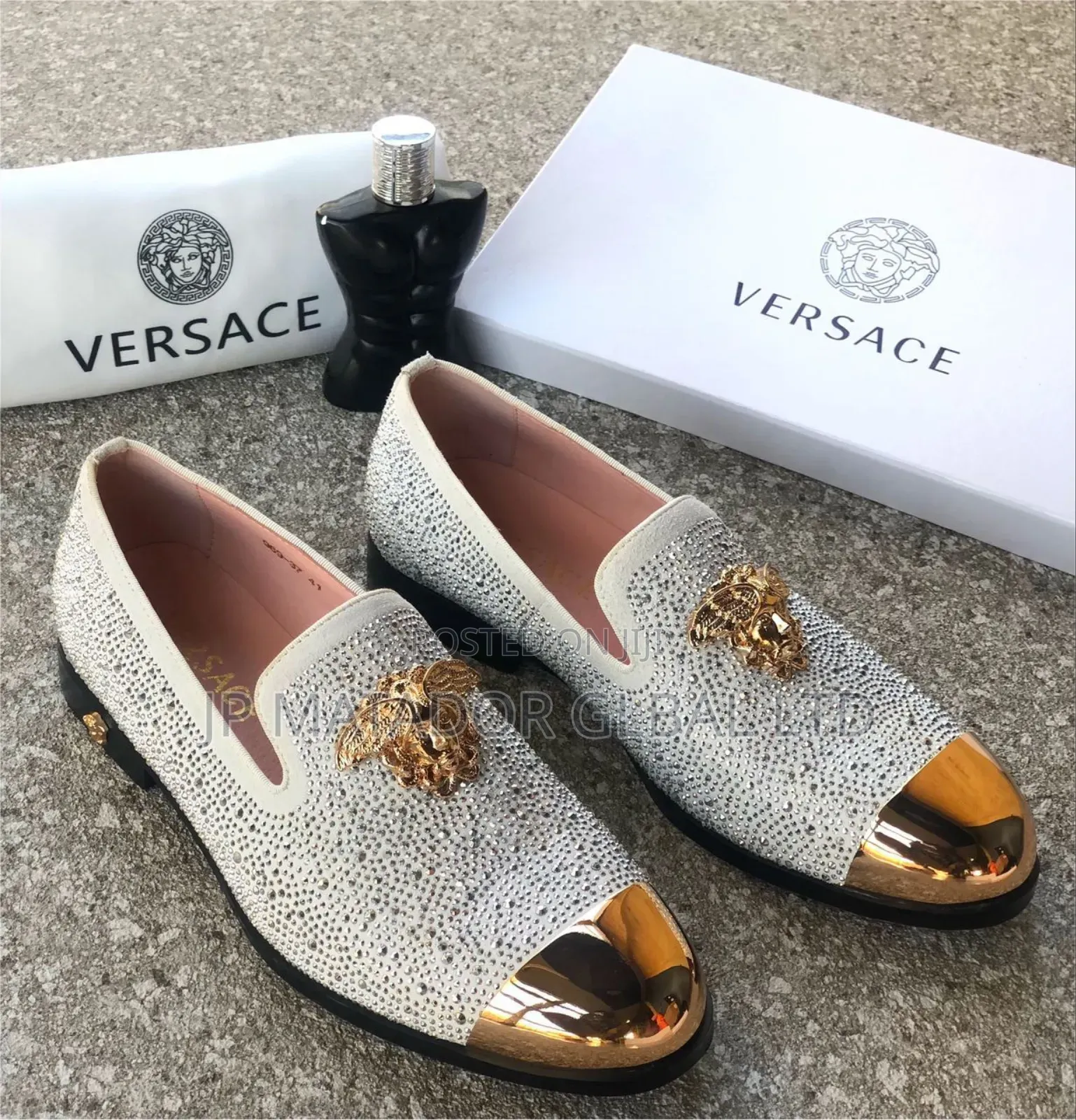 Newly Versace Stock Solid Shoes.