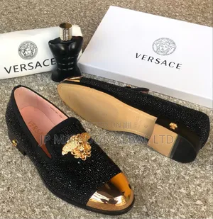 Newly Versace Stock Solid Shoes.