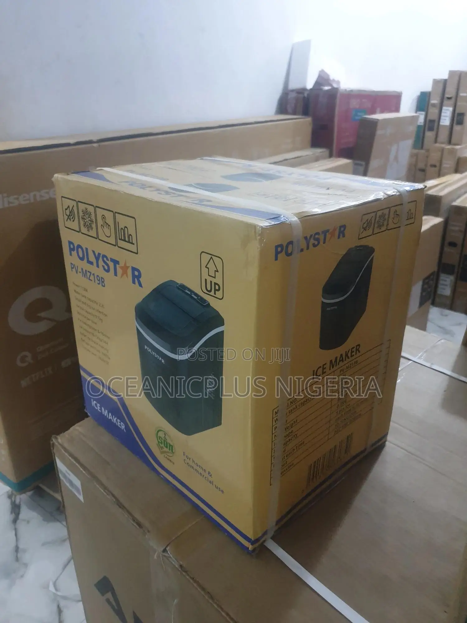 Indoor Ice Hub- Polystar Ice Machine Model Pv-Mz19b
