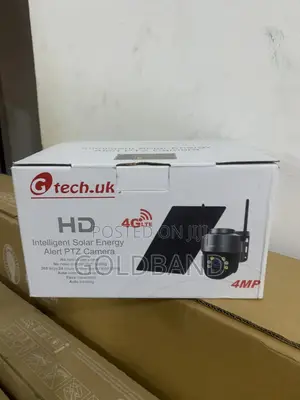 Solar PTZ Security Camera Outdoor– Hd, 360° Rotation Camera