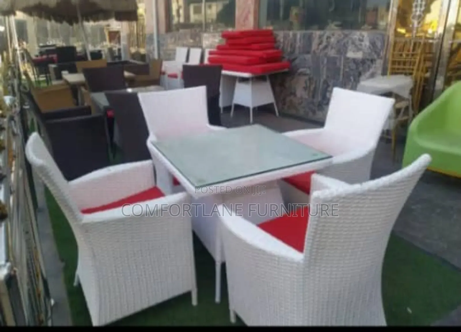 Outdoor Table and Four Seaters