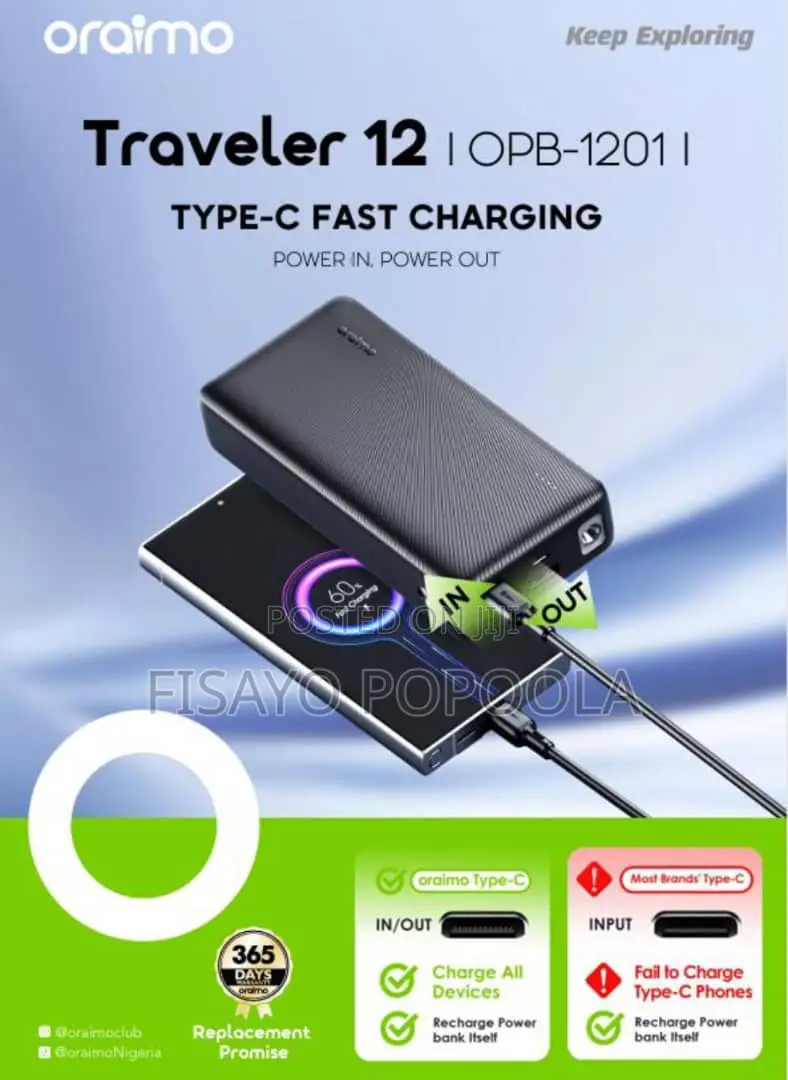 Oraimo Power Bank and Accessories