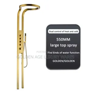 Gold Luxury Rainfall Shower