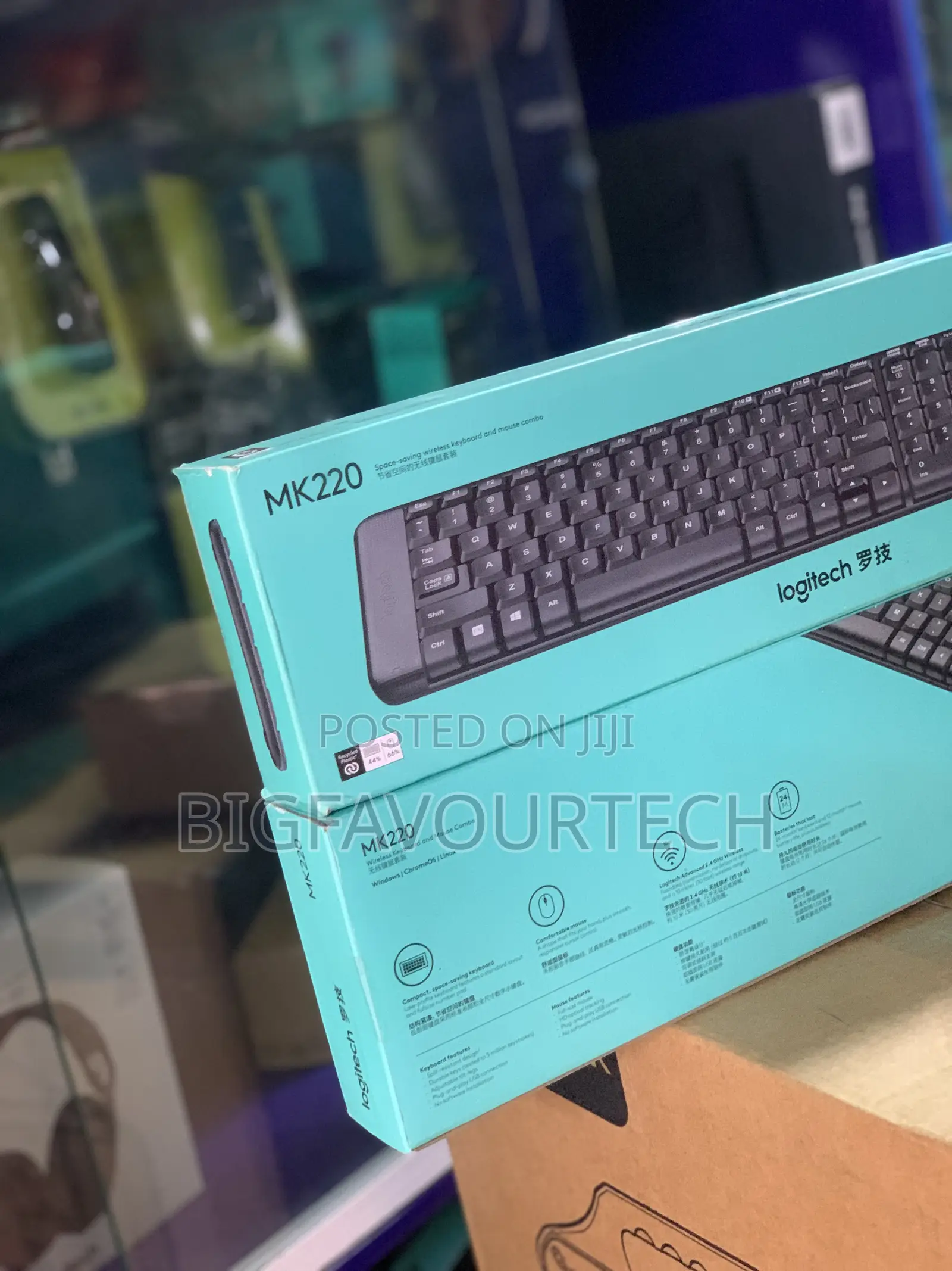 Logitech Mk220 Wireless Keyboard and Mouse Combo