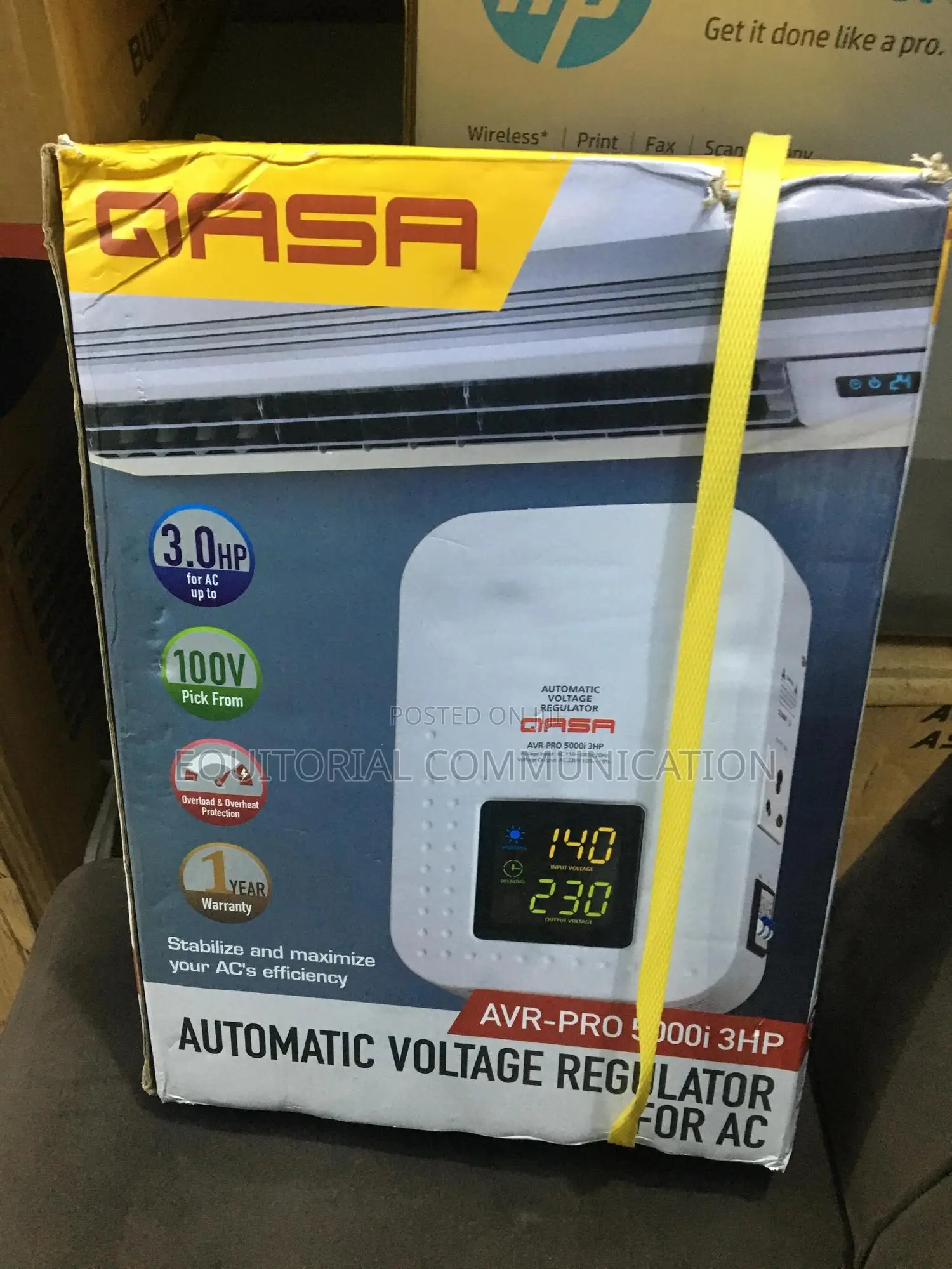 Qasa 3hp Avr 5000i With Digital Display