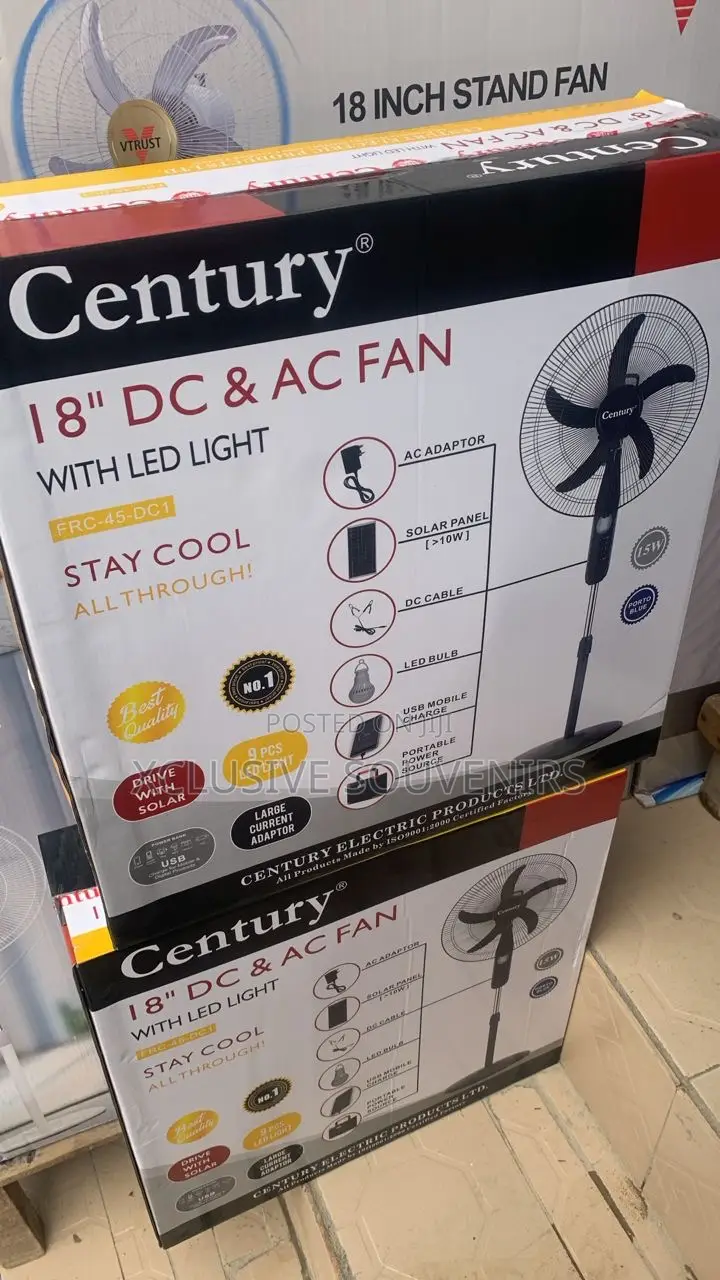 18inches Dc/Ac Century Fan With Led Light
