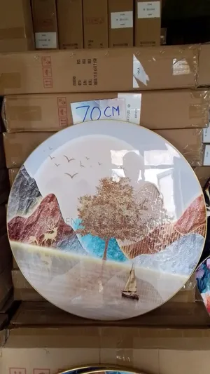 70cm Round Luxury Wall Decor White Sea