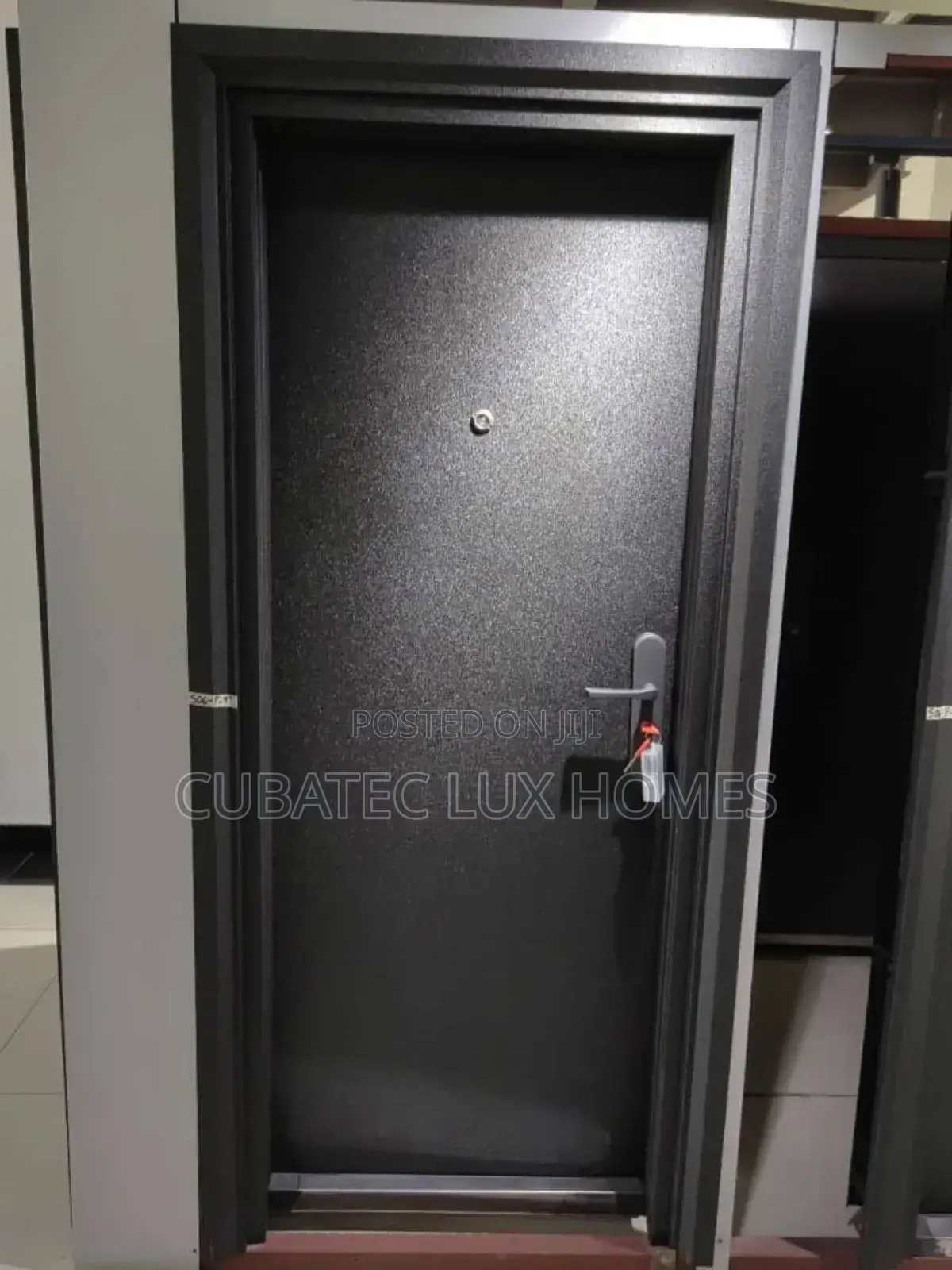 3ft Black Jiuhua Door