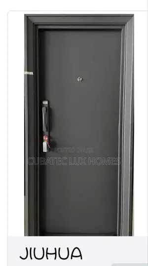 3ft Black Jiuhua Door