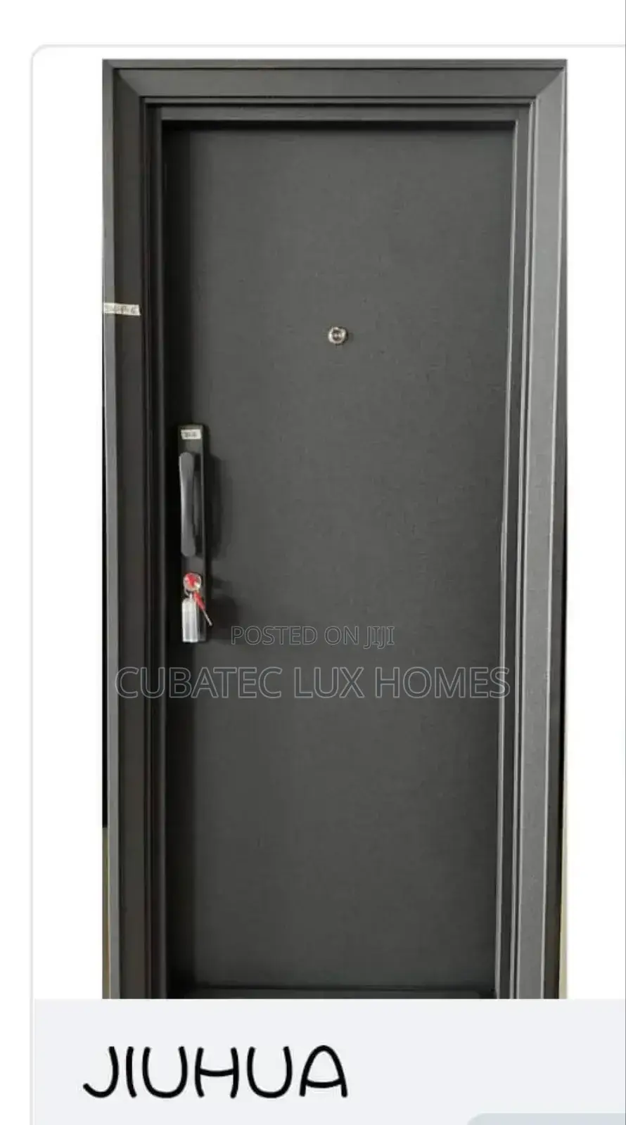 3ft Black Jiuhua Door