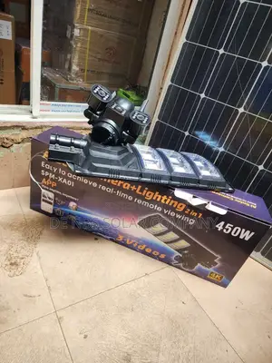 450w Solar Street Light Camera 2in1