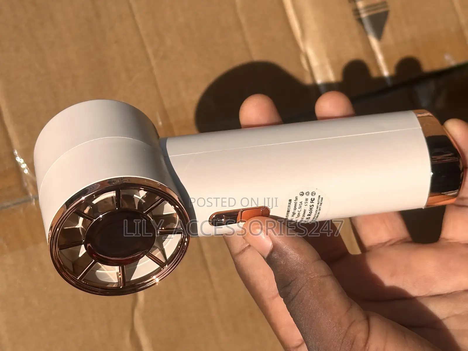 Turbo Fan Rechargeable Handheld Fan for Outdoor / Indoor Use