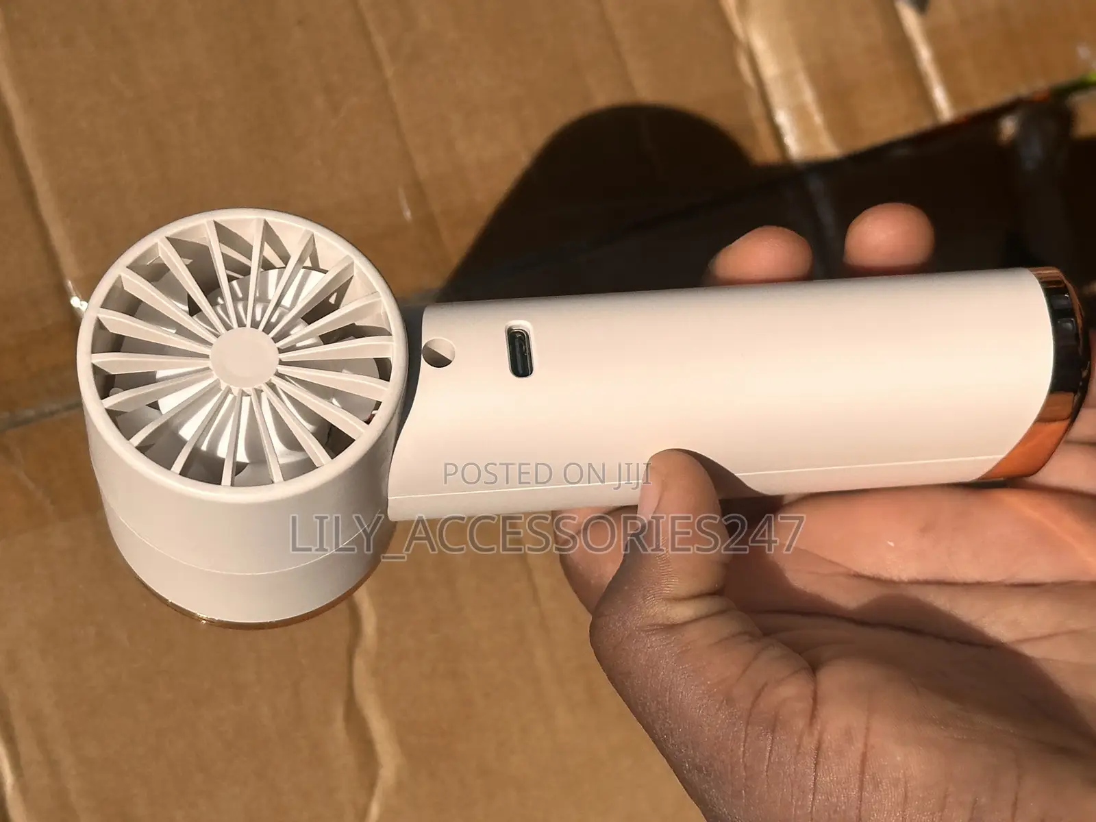 Turbo Fan Rechargeable Handheld Fan for Outdoor / Indoor Use