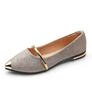 Women Shiny Glitter Pointed Shoe