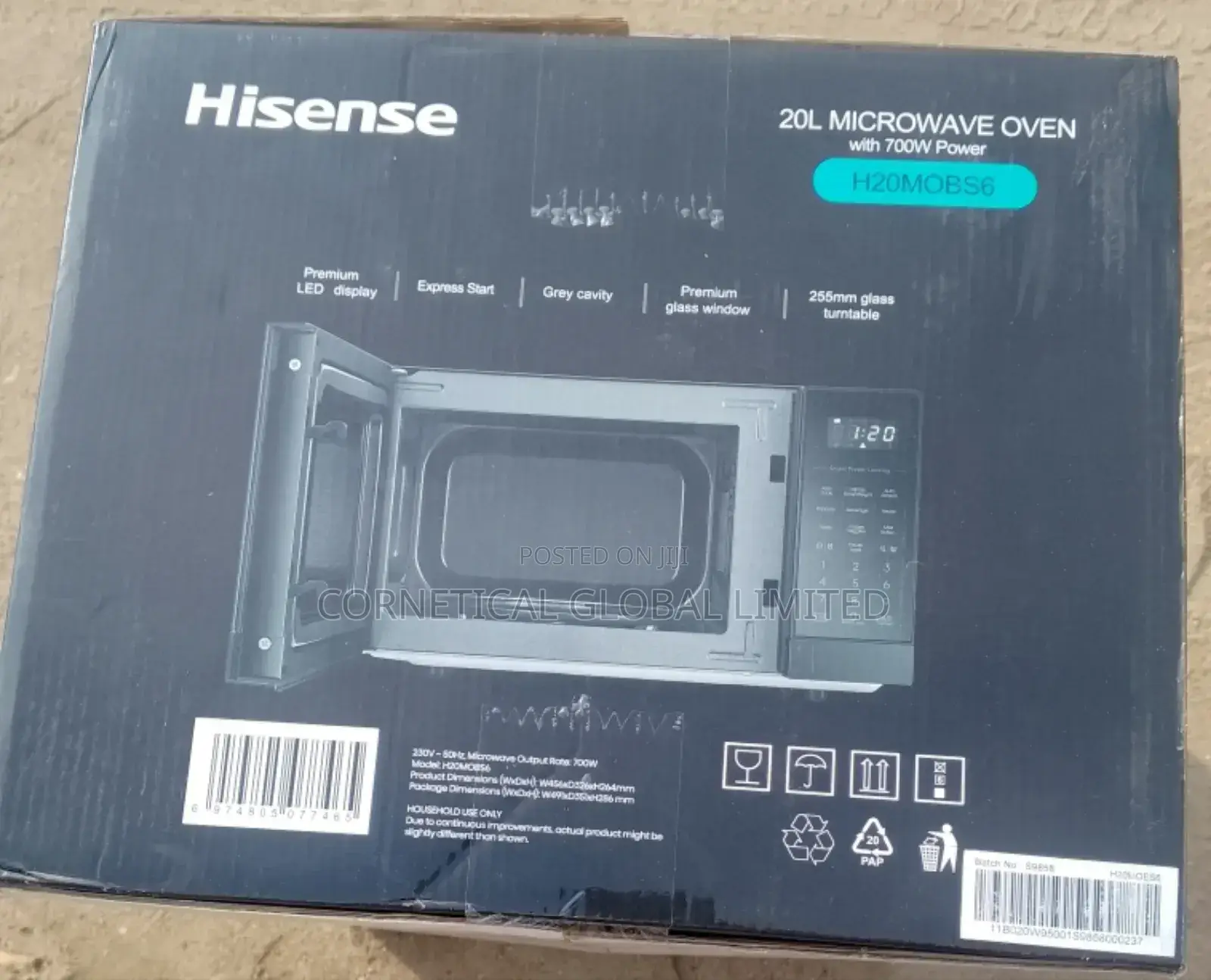 Hisense 20 Litres Digital Microwave Oven H20mobs6