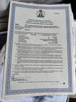 Certificate of Occupancy