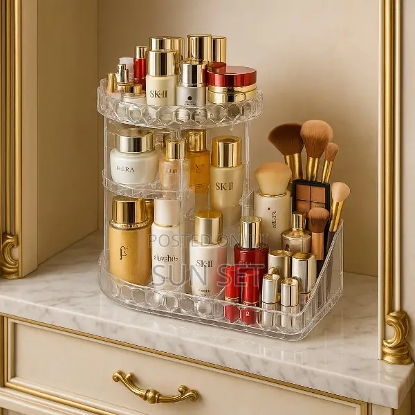 Acrylic Makeup Organizer - 360 Degree Rotation
