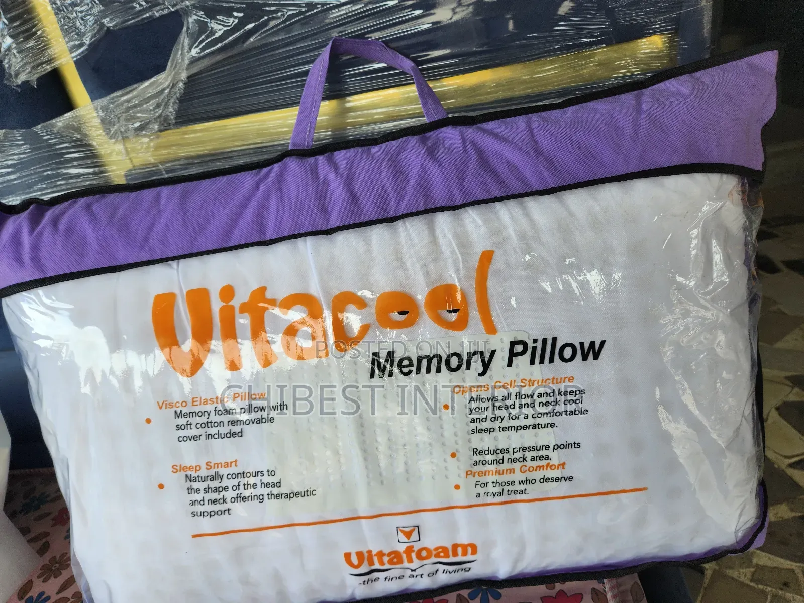 Executive Vitacool Luxury Memory Pillow.