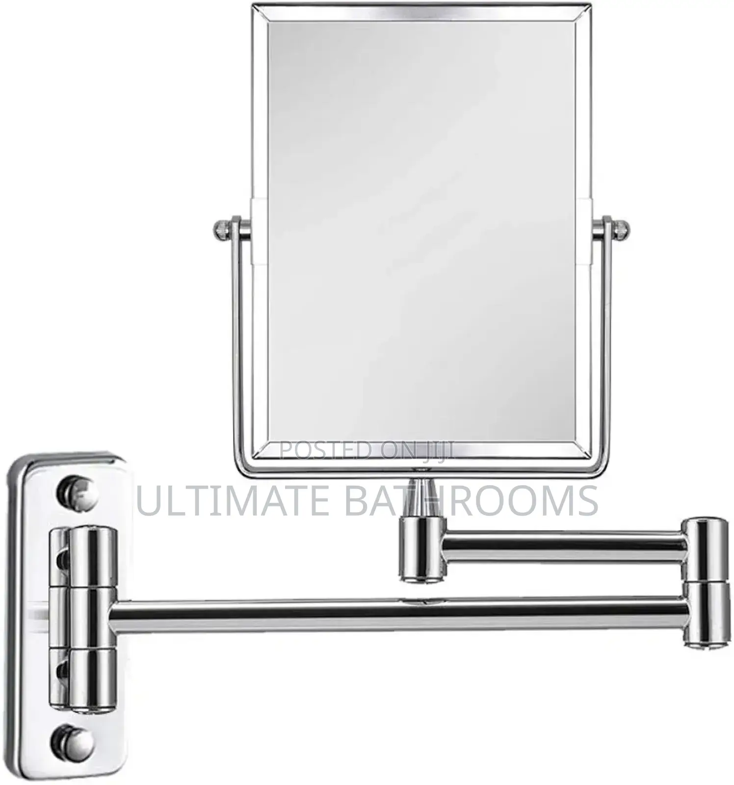 Chrome Square Shape Magnifying Mirror