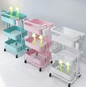 3 Layer Plastic Trolley