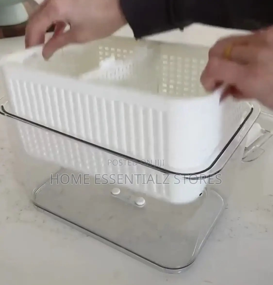 Refrigerator Fruits Storage Baskets Set With Lid