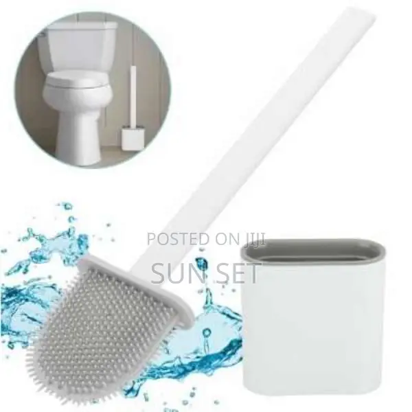 Silicon Toilet Brush With Soap Dispenser