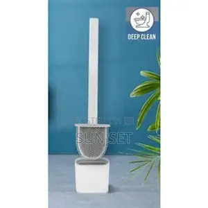 Silicon Toilet Brush With Soap Dispenser