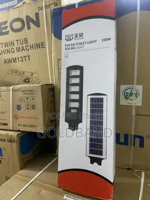 250w Integrated Solar Street Light Waterproof Saves Energy