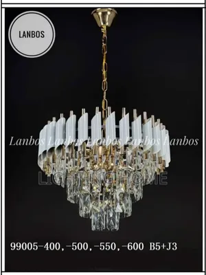 White Crystal Chandelier Light By 550mm