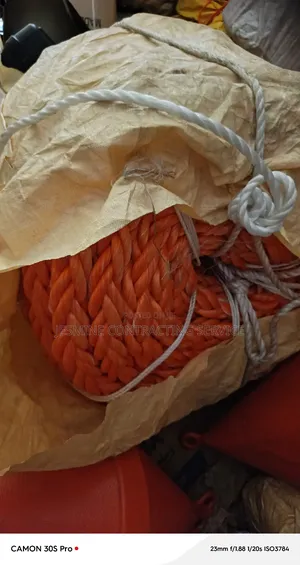 Marine Rope Orange Polypropylene 2 1/2" 8 Strand by 200mtrs