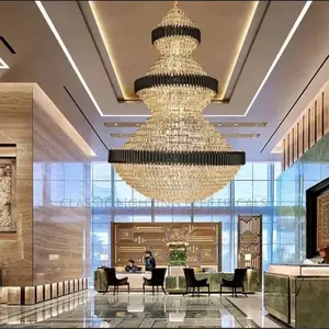 Luxury Staircase Chandelier Lighting Large Home Decoration