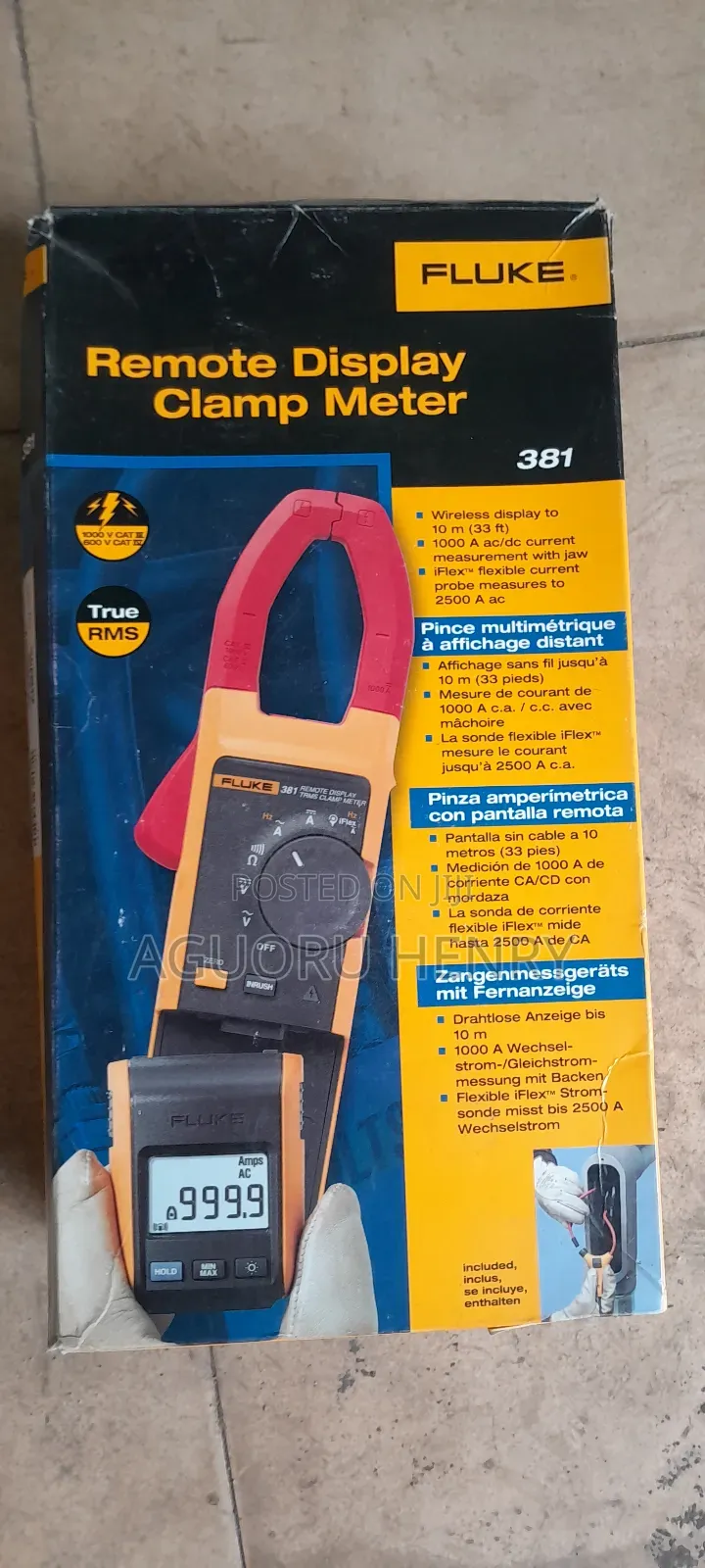 Fluke 381 Remote Display Clamp Meter