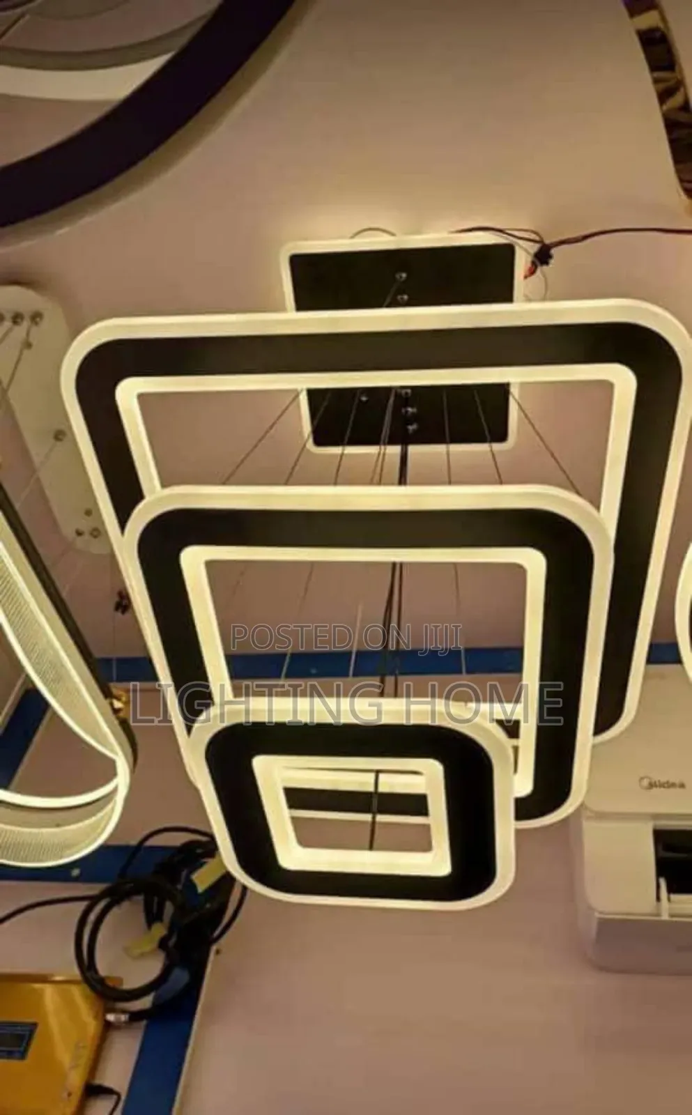 Square Led Dropping Pendant Light By 3