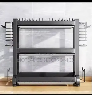 3-tier Quality Steel Multifunction Dish/Plate Rack Organiser