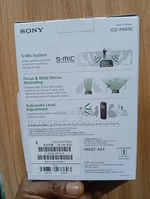 Sony Stereo Ic Voice Recorder Icd_px470