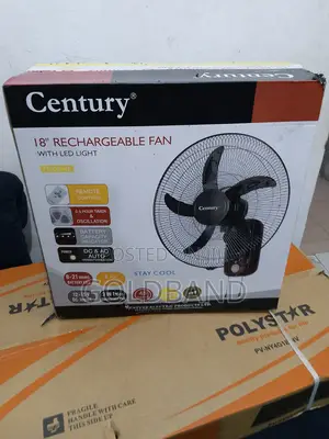 Werful 18" Century Wall Fan–Rechargeable Battery Led Light
