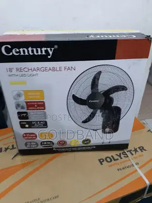 All-in-One Comfort: Century 18-Inch Fan With Led Light