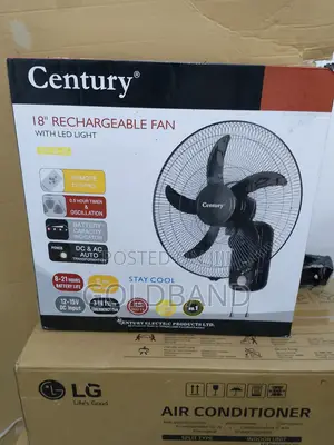 No Light? No Air? -Buy Century 18" Rechargeable Fan With Led