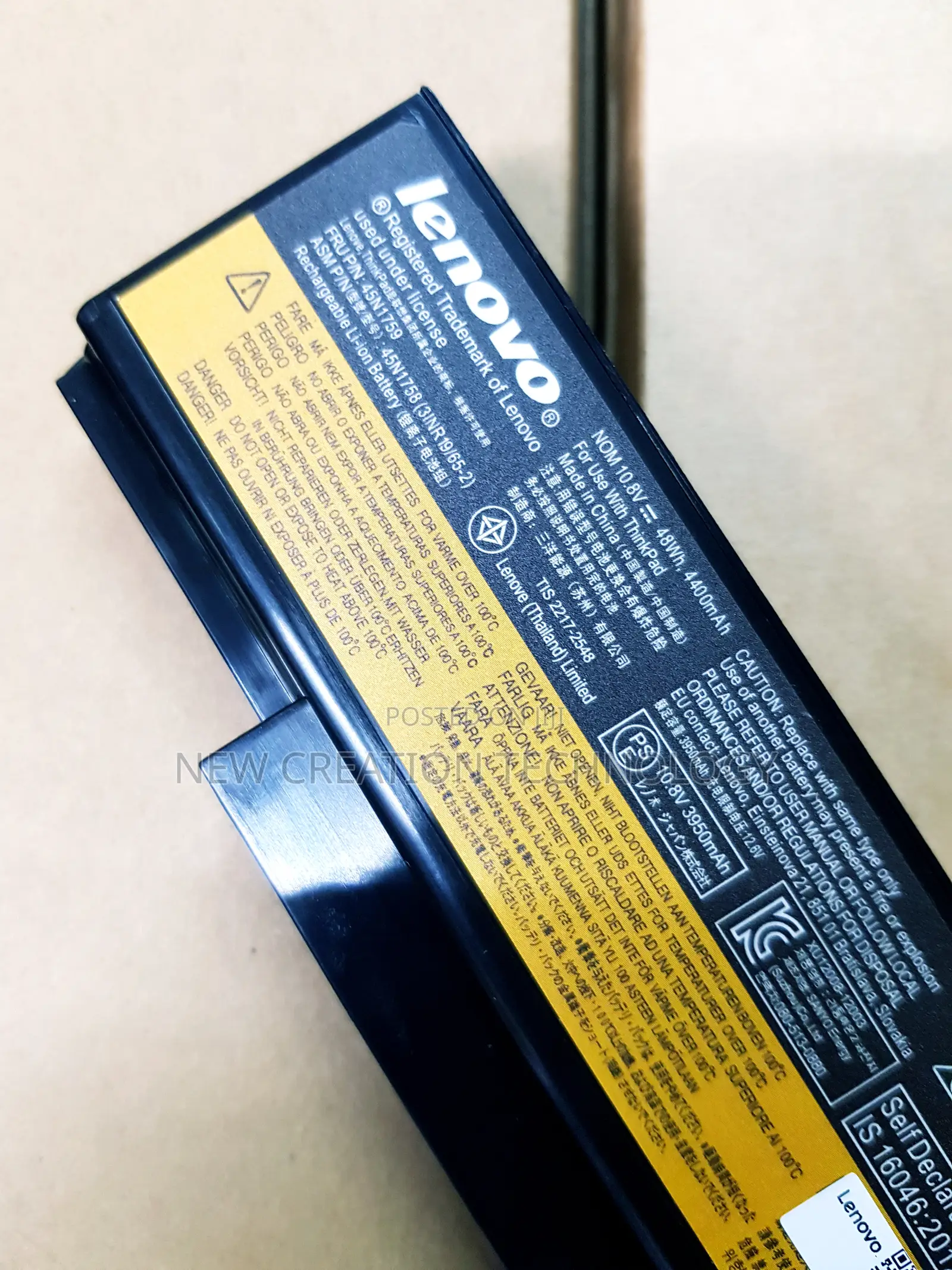 Lenovo Laptop Battery (Not Copy)