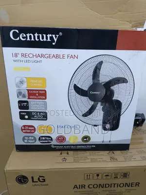 Stay Cool During Blackouts- Century 18-Inch Rechargeable Fan