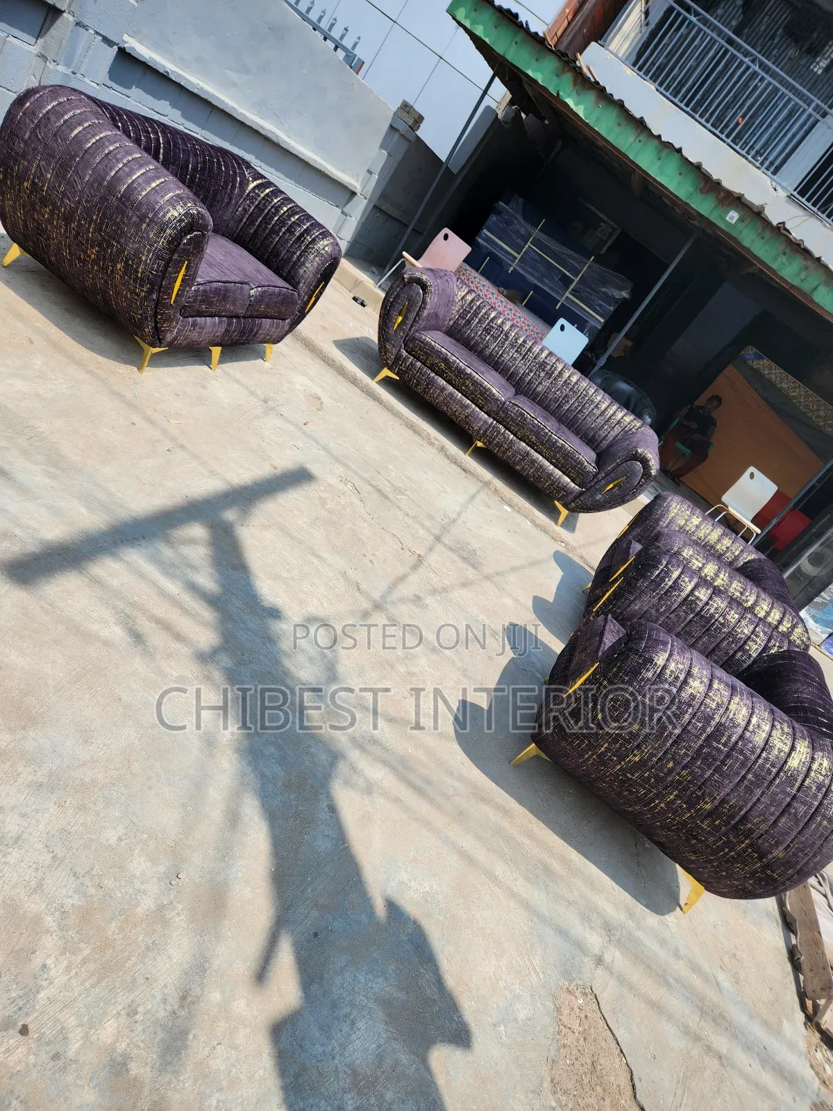 Executive Set of 7 Seaters Padded Couch.