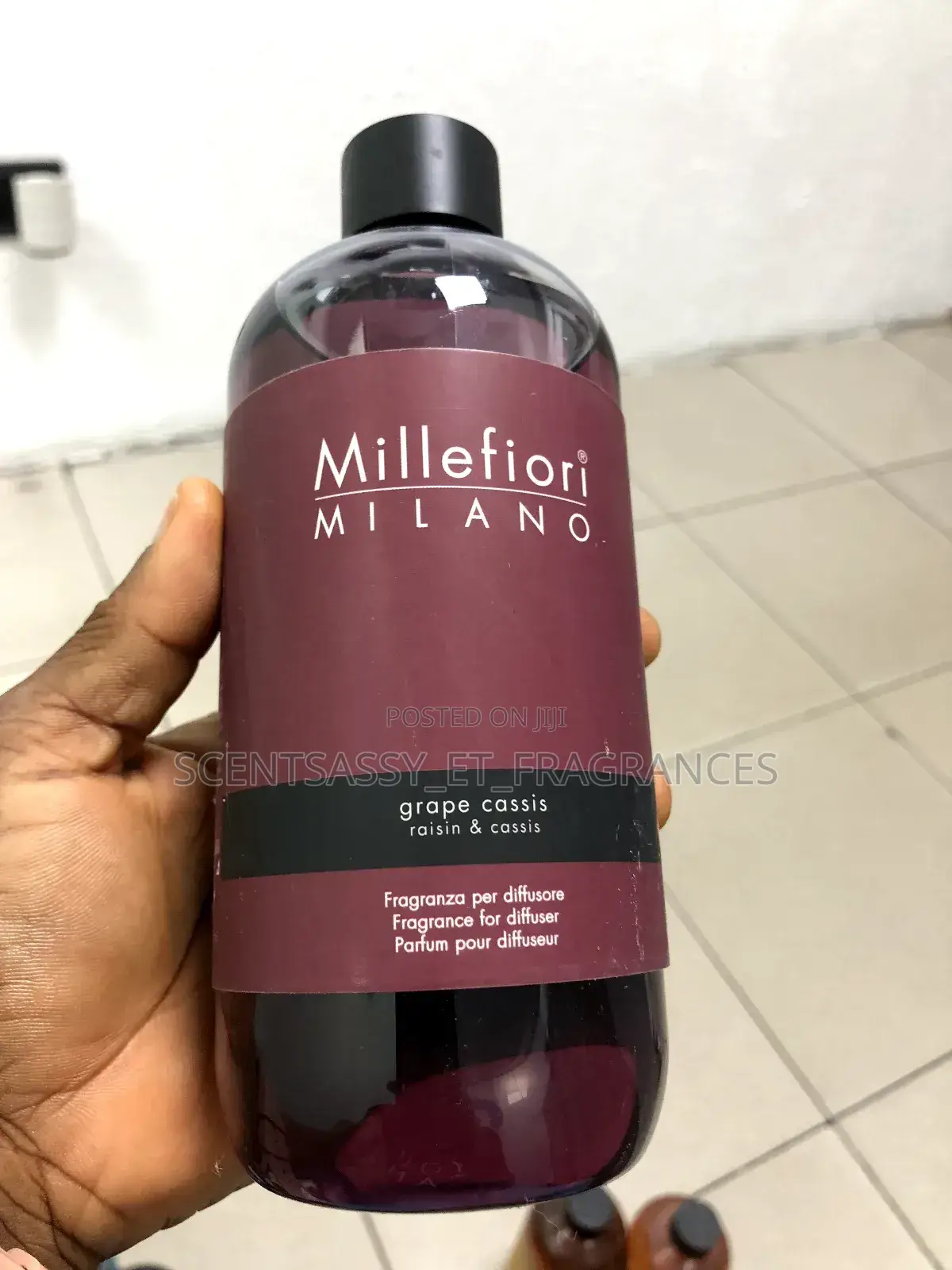 Millefiori Refill 500ml Exclud Nero, Grape Casis, Purple Vol for 85000