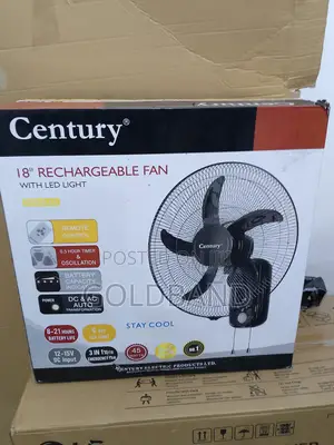 The Fan That Does It All–Century 18-Inch Wall Mount With Led