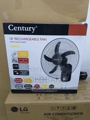 The Fan That Does It All–Century 18-Inch Wall Mount With Led