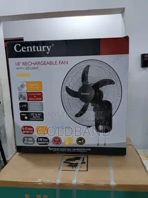 Comfort and Convenience – Century 18” Rechargeable Wall Fan