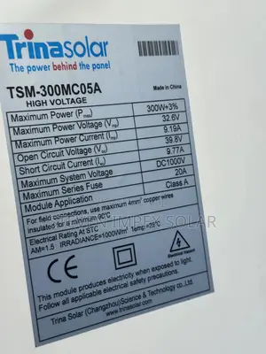 Trina Solar Panel Mono 300watts 60cells